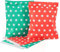 ABSOFINE Papiertüten Sternen Geschenktüten Papier Süßigkeiten Papiertüten für Ostern Hochzeit Geburtstag Feier Parteien 50 Stück 2 Designs mit je 25 Papiertüten Rot & Grün