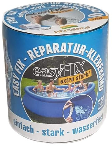 Ruban Adhésif Étanche De Réparation Pour Piscine, Bâche, Tuyau - 150 x 10 cm - Multi Supports Verre Plastique Métal - Instantané - Résistant - Transparent - Utilisable sous l'Eau pour Déchirures Trous