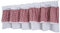 Dreamskull Scheibengardine Bistrogardine Landhaus Kurz Küche Modern Blickdicht Kurzstores Gardinen Kurzgardinen Küchengardine Stangendurchzug Kariert mit Spitze 150 cm Breit Kleinfenster 40 cm Hoch