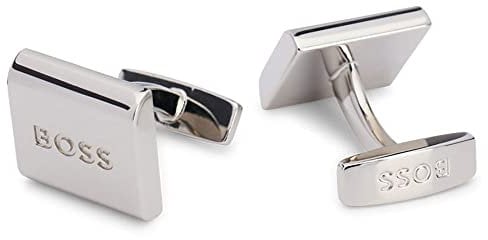 BOSS Herren Jac CUFFLINKS, Silver40, Einheitsgröße EU
