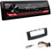JVC KD-X182DB 1-DIN Autoradio DAB+ USB Digital Receiver inkl. Antenne mit Einbauset passend für Mitsubishi Colt VI 2008-2012 schwarz