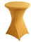 iEventStar Stretch Stehtisch Hussen Spandex Stehtischhussen Bartische Hochzeit Erstärkung im Fußbereich Rund Tischdecke für Bistrotisch Cocktail-Party (Gold, Ø 80-85 cm)