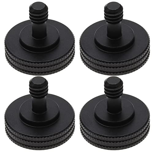 The Lord of the Tools 4PCS Thumb Screws Tripod Screws Camera Quick Release 1/4 Inch Screw Tripod Bolt Adapter L Bracket for Tripods Recorders Camcorders Cameras