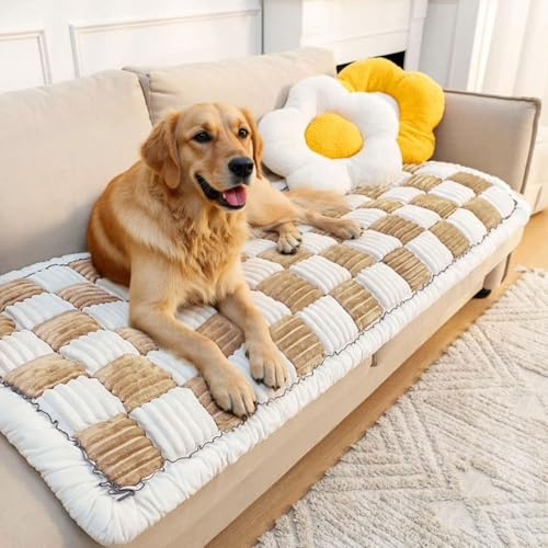 SHANNA Dicke Sofabezug 1 2 3 4 Sitzer Anti-Rutsch Sofabezüge Gemütlich Couch Überzug L Form Ecksofa Sofa Cover Couch Überwurfdecke, Sofahusse Sofaüberwürfe Sofa Abdeckung (70x210cm)