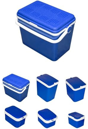 JARDIN202 - Nevera Portátil Rígida – Nevera Térmica con Asa para Camping, Barbacoa y Viaje | 42 L (Azul)