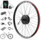 Varstrom E-Bike-Umbausatz 36V250W Hinterradmotor bürstenloser Elektrofahrrad-Nabenmotor-Bausatz mit C18 Großbild-LCD-Display für 26 Zoll Fahrrad, PAS-Sensor, Controller