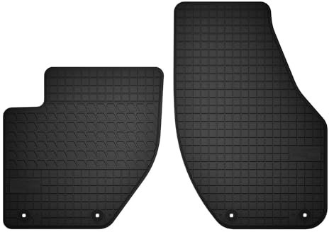 Wielganizator Automatten-Set – Passend für Volvo V40 II (2012-2019) – Gummimatten – Autozubehör – Auto Fußmatten – 2-teilig – Schwarz