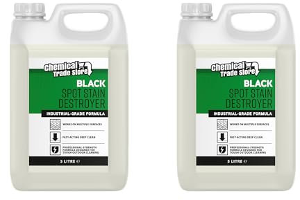 Chemical Trade Store - Black Spot Destroyer 10L Patio Cleaner for Black Spots Algae Mould Lichen on Driveways Paths Patios Stone Concrete and Blocks