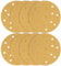 150mm Sanding Discs, 40 PCS 6inch 15-Hole Hook and Loop Sandpaper for 150mm Random Orbital Sander(40/80/120/240 Grits)