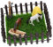 Supvox Miniatur-pferdestall-Set Im Maßstab 112 Spielzeugstall Für Fantasievolles Spielen Mini-Farm-