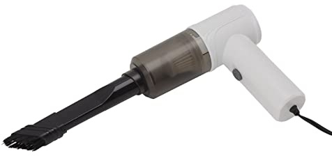 Haofy Auto-Staubsauger, 360°-Reinigung mit Waschbarem Filter, Tragbarer Handstaubsauger für den Innenraum von Autos, den Heimgebrauch, das Leben Im Wohnmobil (WHITE)