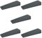 5 x sossai® Türkeil | TSK95 | Türstopper aus Hartgummi | Farbe: Anthrazit