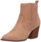 The Drop Women's Sia Pointed Toe Western Ankle Boot, Sand, 10