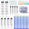 Gebildet Seringue Aiguille et Capuchon à Pointe émoussée - 20 ml, 10 ml, 5 ml, 1 ml Seringues 16ga 18ga 19ga 21ga 23ga Aiguilles émoussées - Applicateur d'huile ou de Colle (Paquet de 20)