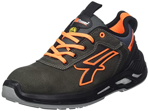 U-Power - Baskets de sécurité Basses Avec renfort Anti-Shock Duke - Usage général - ESD S3 CI SRC 41 Gris/Orange