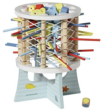 Vertbaudet Geschicklichkeitsspiel mit Fischen, Holz FSC® Mehrfarbig ONE Size