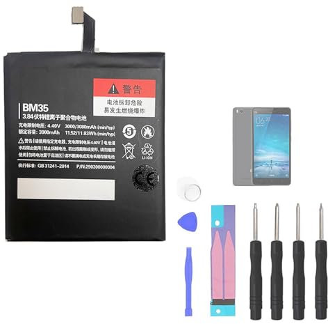 Aousavo BM35 ersatz akku Kompatibel mit Xiaomi Mi 4C MI 4C mit Free Toolkit