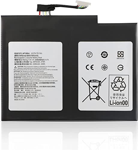 AP16B4J Laptop-Akku kompatibel mit Acer Aspire Switch Alpha 12 SA5-271 Switch 5 7 SW512-52 SW713-51GNP SA5-271-30MS 31YN 3941 50NM 53ZX 57QJ 58MA 60NN 711M 71EJ 38H4 SW512-52-363J(7.6V 37Wh)