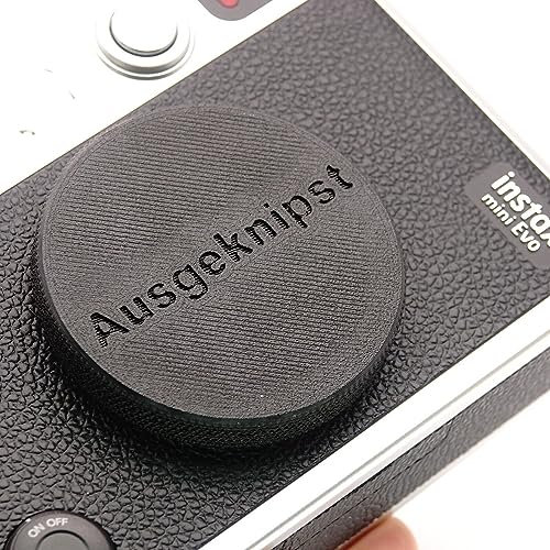 Objektivdeckel Front Push On Lens Cap für Fuji Instax Mini Evo von Ausgeknipst