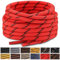 Stepace Cordones Redondos para Botas [2 pares] Cordones Duraderos para Botas de Senderismo y Trekking Zapatos, Longitud 100-180cm Red Black-100(Dots)