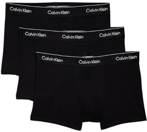 Calvin Klein Herrenhose, 3 Stück, Schwarz mit schwarzem WB, S