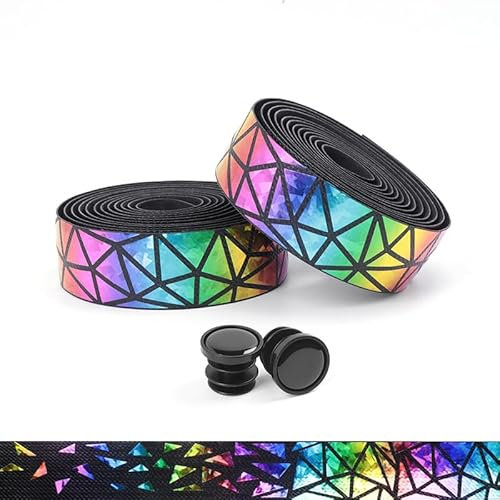YYunying Road Bike Handlebar Tape Fahrrad Lenkerband für MTB Rennrad Langlebiges Griffband aus PU + EVA 2 Rollen Rutschfest Stoßdämpfend,Farbig