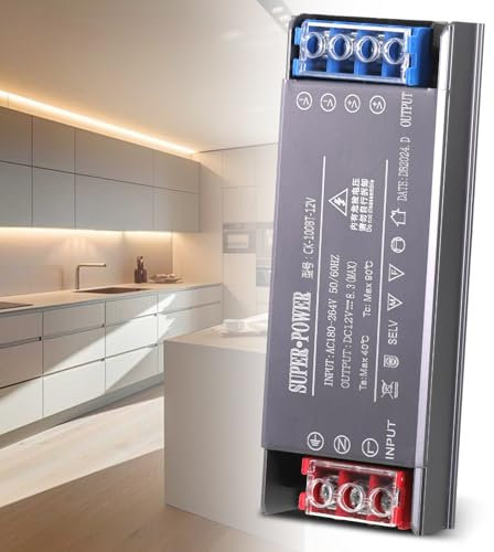 tlidfgeo LED Trafo, 12V 100W LED Treiber Netzteil, AC 240V auf 24V DC 4.2A Slim LED Stromversorgung, LED Transformator für LED-Streifen, Glühbirnen, Gartenleuchten, Schrankleuchten