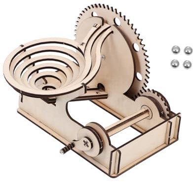 VICASKY 1 Set Holzpuzzle Puzzles Laufkette Modell 3D Laufpuzzle Holzlaufpuzzle Murmelbahnpuzzle Perlenlabyrinth Spielzeugpuzzle Murmelbahn 3D Puzzle Lernspielzeug Eisen