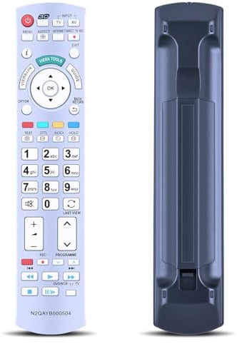 GOUYESHO N2QAYB000504 Ersatz Fernbedienung für Panasonic TV TX-P42GW30S TX-L37V20E TX-L42D25E TX-P42GT20E TX-L32GT20E TX-L37EW30 TX-L42ES31 TX-L32D28EP TX-L32D25E TX-L32G20E