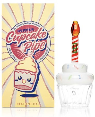 Bongpfeife Glas - Handpipe - Pfeife mit Kickloch - Glaspfeife - Bong Handpfeife
