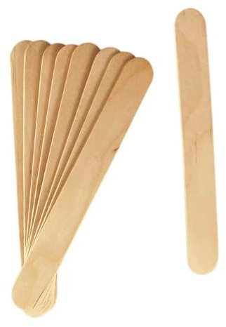 MÉGACRÉA Bâtonnets Plats en Bois Languettes 15 x 1,8 cm 50