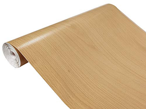 DecoMeister Vinilo Imitacion de Madera de Haya Tirolesa Papel Adhesivo Para Muebles Autoadhesivo Lámina Decorativa Para Cocina Pared Puertas Para Forrar En Rollo Aspecto Madera 90 x 210 cm