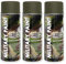 Craft-Equip DC 3er Sparpack Braungrau Ral 7013 MILITÄR Army Militärlack Lackspray 400ml Nato