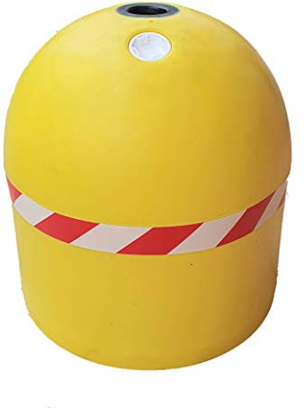 Dissuasore di Sosta Barriera Parcheggio Giallo con Nastro