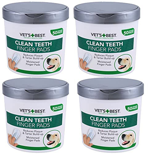 AB Tools 200PK Dog Pet Teeth Tooth Cleaning Finger Pads Wipes Plaque Tartar Remover