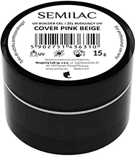 Semilac Builder Gel Cover Pink Beige 15g Aufbaugel