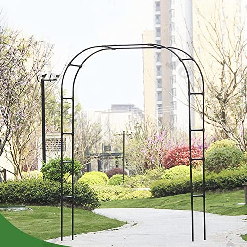 Die Seitenbreite des Bogens Pergola beträgt 30 cm, der Garten im Outdoor-Garten-Gartenwindmühlen Jasmin-Rosenklettern Pergola, das Sport Kunststoffbeschichtete Röhre ist stark und fest