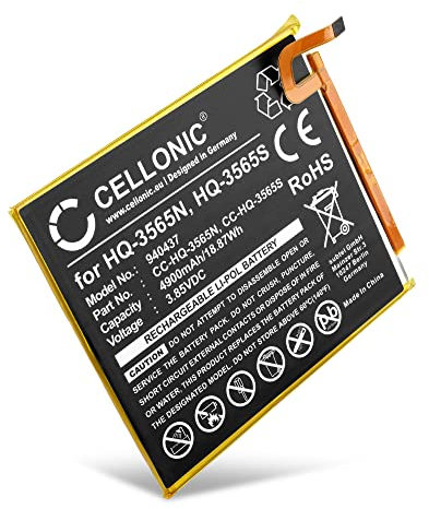 CELLONIC, Battery for Tablet compatible with Samsung Galaxy Tab A7 Lite SM-T225, SM-T220 (3.85V, 4900mAh)