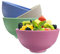Jeslon Tazones de Plástico para Cereales, Juego de 4 Tazones Irrompibles y Ecológicos para Arroz, Ensalada, Ligeros Tazones para Desayuno, Aptos para Microondas y Lavavajillas (12oz)