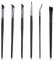 Abeillo Lot de 6 pinceaux à eye-liner, pinceau à sourcils professionnel et précis, pour eyeliner et sourcils