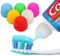 Toothpaste Caps 6 Pack, SqueezMe by Chrome Cherry, Self-Closing, Silicone Caps, Mess-Free Toothpaste Dispenser Squeezer Lids for Kids, Adults, Bathroom Accessories for Tooth and Gum Health (MixColour)