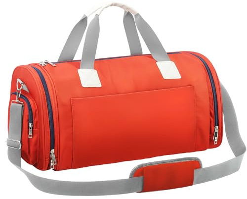 CS COSDDI Sporttasche & Reisetasche für Damen und Herren, Turnbeutel mit Schuhfach & Nassfach, Weekender Tasche Schwimmtasche Duffle Bag für Travel Gym Training