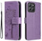 GOKEN Cover per Honor X8b, Custodia Flip TPU/PU Portafoglio Pelle con Stand/Carte Slot, Chiusura Magnetica Goffrata con Motivo Telefono Case Custodie, Lavanda