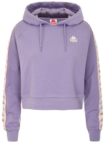 Kappa 222 Banda FANASO - Fleece - Maglia - Donna - Violet Lavander-Brown Cameo-White Cream