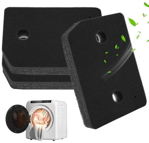 Filtri schiuma asciugatrici, 3 pcs Filtro Spugna Asciugatrice, Spugna Asciugatrice Filtro Accessori, Filtro Spugna schiuma Asciugatrice, Filtro asciugatrice, per Asciugatrice a Pompa di Calore