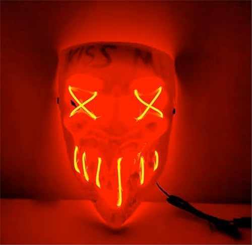 TK Gruppe Timo Klingler Maske als Kostüm Accessoire für Damen & Herren, Kinder & Erwachsene an Anonymous Halloween & Fasching & Karneval (Kiss Me)