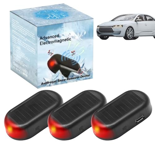 Toerjii Elektromagnetische molekulare Interferenz Frostschutzmittel Schneeräumungswerkzeug, Auto Enteiser Elektromagnetisches Antifrost, Auto Kinetische Molekularheizung Enteisung (3 Pcs)