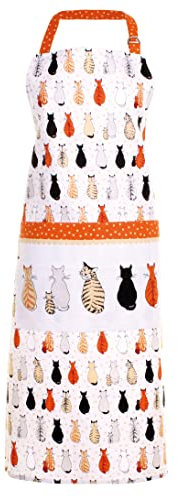 Ulster Weavers Schürze aus Baumwolle mit Aufschrift Cats in Waiting, Katzen im Warten, 33.07 inches x 24.8 inches x 0.02 inches