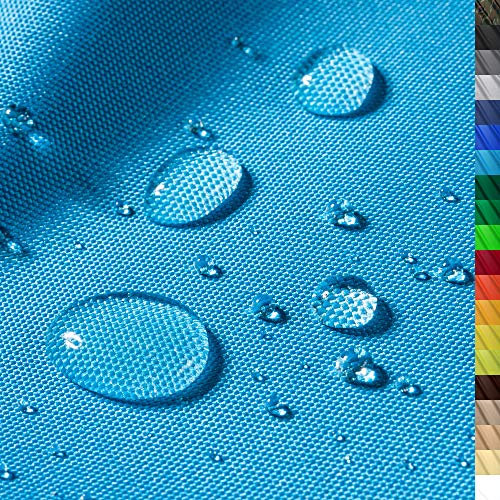 1buy3 – wasserdichter Polyesterstoff “Monaco” mit 12.000mm Wassersäule für Zelte, Abdeckplanen, Bezüge, Outdoorbekleidung – Meterware mit 160cm Breite – reißfest & pflegeleicht (Farbe 14 / Türkis)