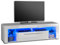 GOAL Lowboard in Hochglanz Weiß mit blauer LED-Beleuchtung - hochwertiges TV-Board mit viel Stauraum für Ihr Wohnzimmer - 153 x 44 x 44 cm (B/H/T)